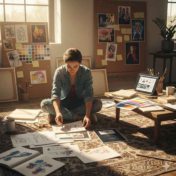 포트폴리오 사이트를 끝까지 만드는 작가들의 준비 단계