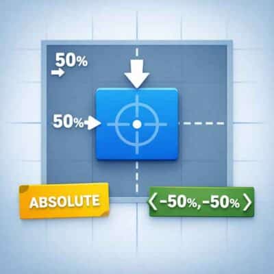 (CSS) absolute + transform으로 중앙 정렬하는 방법 (완전 이해 버전)